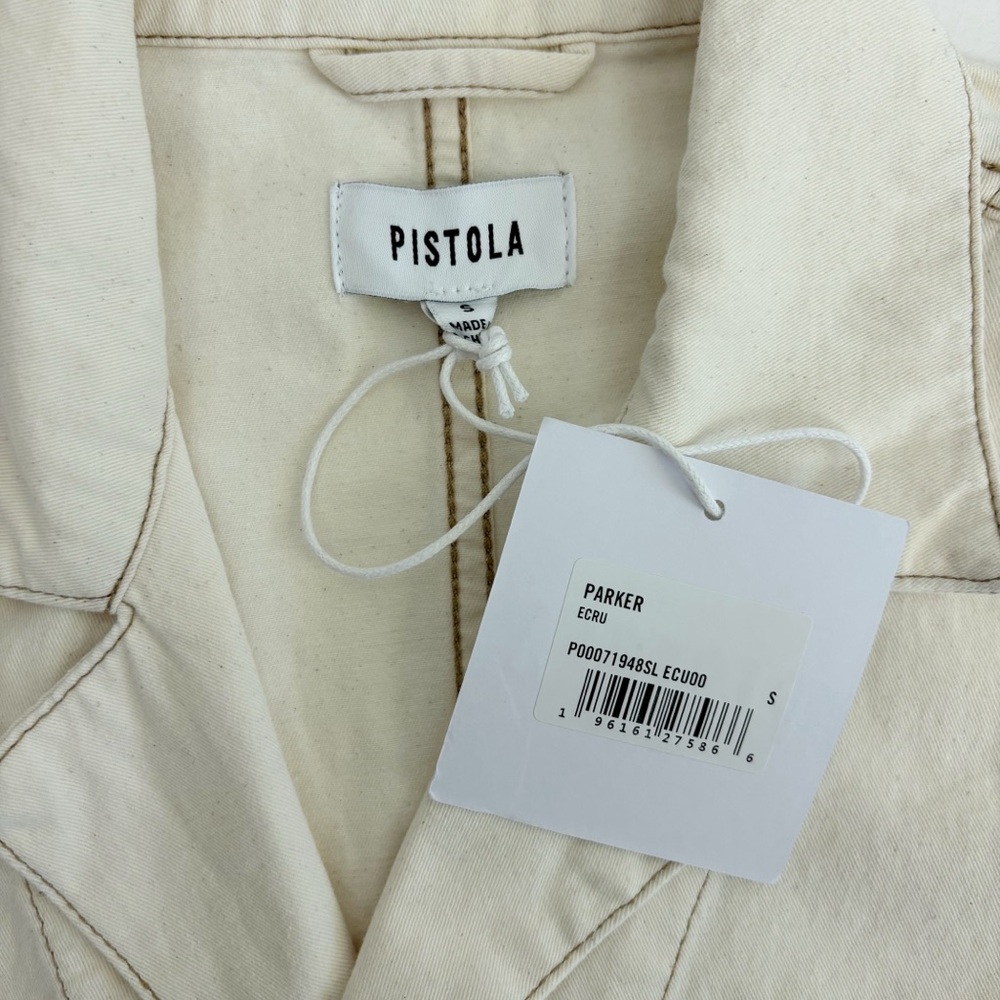 Pistola Parker Short Romper in Ecru Size S - Picture 7 of 11